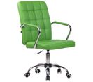 Fauteuil De Bureau Terni Vert/similicuir