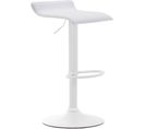 Tabouret De Bar Dyn V2 Similicuir Blanc /blanc