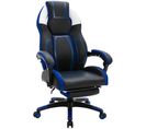 Fauteuil De Bureau Gamer Clovis En Similicuir Noir / Bleu