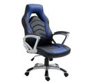 Fauteuil De Bureau / Gaming Foxton En Similicuir Noir / Bleu