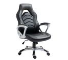 Fauteuil De Bureau / Gaming Foxton En Similicuir Noir / Gris