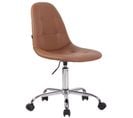 Fauteuil De Bureau Reims Similicuir Marron Clair