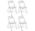 Lot De 4 Chaises Pliables Felix Blanc / Blanc