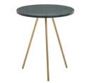 Table D'appoint Marbre Véritable Ø 38 Cm Petite Table De Salon Ronde