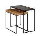 Tables Gigognes Bois Massif Pierre Deux Table D'appoint Basse Lot De 2