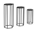 Tables Gigognes Bois Massif Table D'appoint Basse Moderne Lot De 3