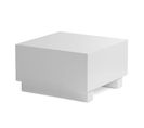 Table Basse 60 Cm Blanc Brilliant Petite Table De Salon Carrée Moderne