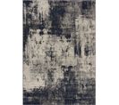 Milan - Tapis D'inspiration Createur Taupe Et Bleu Petrole 160 X 230 Cm