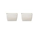 Lot De 2 Pots De Fleurs En Pierre Beige 60 X 27 X 41 Cm Baris