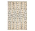 Tapis En Coton 140 X 200 Cm Beige Et Jaune Kadapa