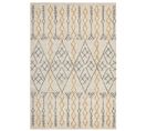 Tapis En Coton 160 X 230 Cm Beige Et Jaune Kadapa