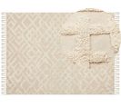 Tapis En Coton 160 X 230 Cm Beige Ardahan