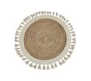 Tapis Rond En Jute D 120 Cm Beige Samsun