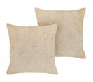 Lot De 2 Coussins Beige Pilea 45 X 45 Cm