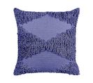 Coussin Touffeté Coton Violet Rhoeo 45 X 45 Cm