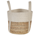 Panier En Jute Beige Et Blanc Sonipat