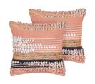 Lot De 2 Coussins Orange Deutzia 45 X 45 Cm