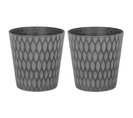 Lot De 2 Cache-pots Gris D 36 Cm Lavrio