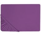 Drap-housse En Coton 200 X 200 Cm Violet Janbu