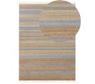 Tapis En Jute Beige Et Bleu Clair 160 X 230 Cm Talpur