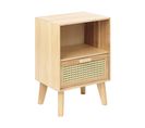 Table De Chevet Bois Clair Seney