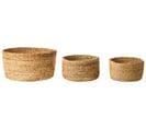 Lot De 3 Paniers En Jute Naturel Et Beige Ranwal