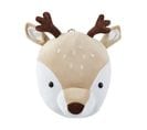 Décoration Murale En Peluche Beige Tête De Cerf 23 X 30 Cm Bambi