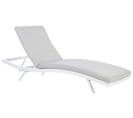 Chaise Longue Métal Gris Clair Amelia