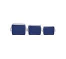 Lot De 3 Paniers En Tissu Polyester Bleu Marine Darqab