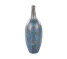 Terre Cuite Vase Décoratif 60 Cm Bleu Doré Pireus