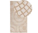 Tapis En Jute Beige Et Blanc 80 X 150 Cm Ariba