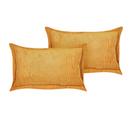 Lot De 2 Coussins Moutarde Zinnia 47 X 27 Cm