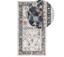 Tapis Beige Et Bleu 80 X 150 Cm Arates