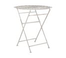 Table De Jardin Métal Blanc Stiffe