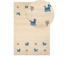 Tapis Gabbeh En Laine Beige 140 X 200 Cm Yali