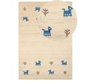 Tapis Gabbeh En Laine Beige 160 X 230 Cm Yali