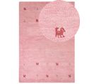 Tapis Gabbeh En Laine 160 X 230 Cm Rose Yulafi