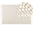 Tapis En Laine Beige 160 X 230 Cm Pertek