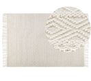 Tapis En Laine Beige 160 X 230 Cm Darende