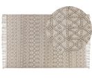 Tapis En Laine 200 X 300 Cm Beige Alucra