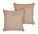 Lot De 2 Coussins Beige Sable Purslane 43 X 43 Cm