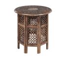 Table D'appoint En Bois De Manguier Sombre Kumali