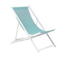 Chaise Longue Métal Turquoise Locri Ii