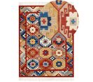 Tapis Kilim En Laine Multicolore 160 X 230 Cm Lusarat