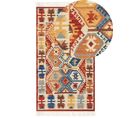 Tapis Kilim En Laine Multicolore 80 X 150 Cm Vanashen