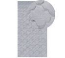 Tapis En Fausse Fourrure De Lapin Gris 80 X 150 Cm Gharo