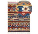 Tapis Kilim En Laine Multicolore 160 X 230 Cm Norakert