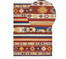 Tapis Kilim En Laine Multicolore 160 X 230 Cm Jrarat