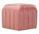 Pouf En Velours Rose D 53 Cm Murietta