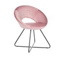 Fauteuil Design En Velours Rose Rachel